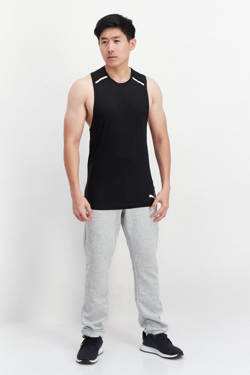 PUMA Men Sportswear Fit Brand Logo Training T Shirt Vest, Black - Image 4